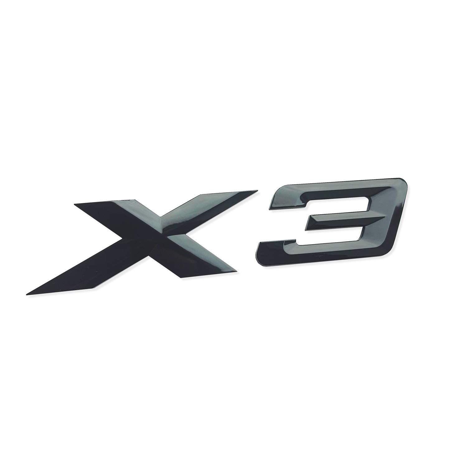 MCK Auto - X3 schwarz glänzend Heckklappe Logo hinten Abzeichen Emblem Tuning Modifikation von MCK Auto