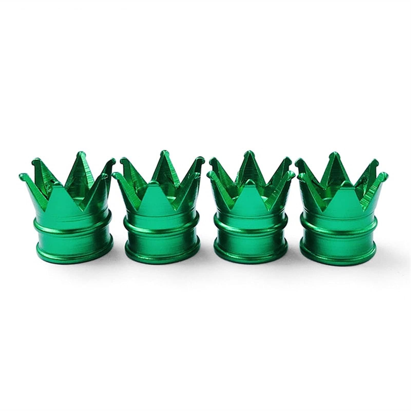 Ankommen Bunte Aluminium Krone Auto Reifen Ventil STEM Caps Reifen Luftstaubkappen LKW Fahrrad Rad Auto Ventilkappe,4 pcs of Green Ankommen Bunte Aluminium Krone Auto Reifen Ventil STEM Caps Reifen Luftstaubkappen LKW Fahrrad Rad Auto Ventilkappe,4 pcs of Green von MCLLDAO