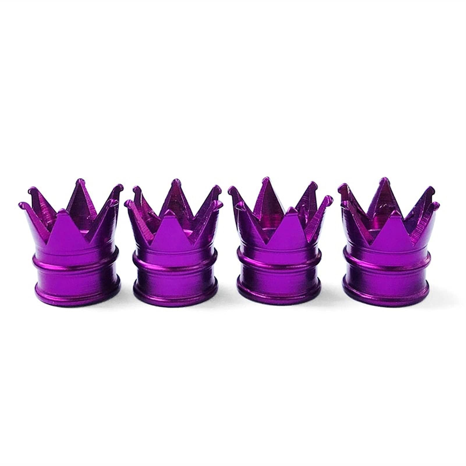 Ankommen Bunte Aluminium Krone Auto Reifen Ventil STEM Caps Reifen Luftstaubkappen LKW Fahrrad Rad Auto Ventilkappe,4 pcs of Purple Ankommen Bunte Aluminium Krone Auto Reifen Ventil STEM Caps Reifen Luftstaubkappen LKW Fahrrad Rad Auto Ventilkappe,4 pcs of Purple von MCLLDAO