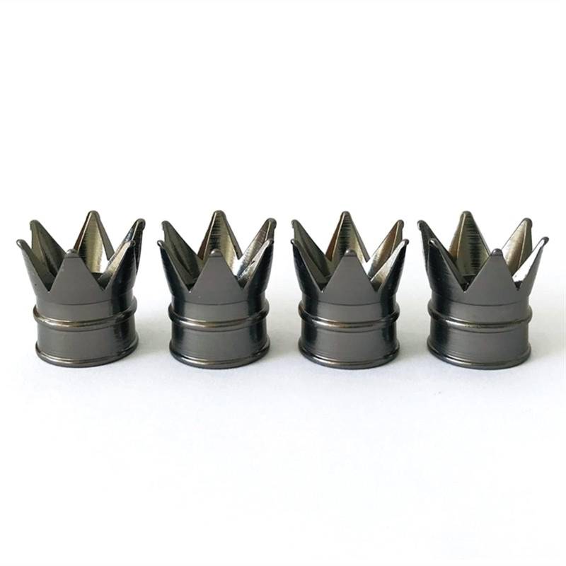 Ankommen Bunte Aluminium Krone Auto Reifen Ventil STEM Caps Reifen Luftstaubkappen LKW Fahrrad Rad Auto Ventilkappe,Blau,Lila,Orange,Rosa von MCLLDAO