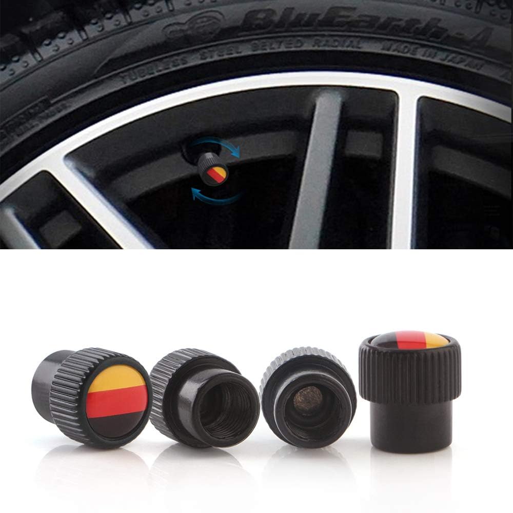 Anti-Diebstahl-Reifen Ventilkappen Staub-Beweis-Cover Universal fit für Autos, Geländewagen, Fahrrad und Fahrrad, LKW, Motorräder,Flag Anti-Diebstahl-Reifen Ventilkappen Staub-Beweis-Cover Universal fit für Autos, Geländewagen, Fahrrad und Fahrrad, LKW, Motorräder,Flag von MCLLDAO