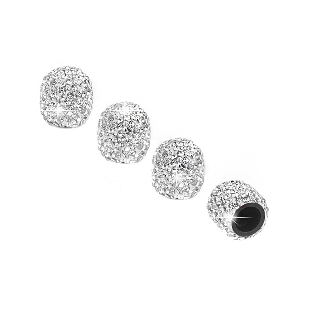 Auto Reifen Ventilkappen, Bling Bling Diamant Auto Reifenkappen Universal Ventil Kappen Staubschutz Luftdüsenkappe Kristall Glitzer Auto Dekoration Zubehör für Auto PKW Motorrad Fahrrad Auto Reifen Ventilkappen, Bling Bling Diamant Auto Reifenkappen Universal Ventil Kappen Staubschutz Luftdüsenkappe Kristall Glitzer Auto Dekoration Zubehör für Auto PKW Motorrad Fahrrad von MCLLDAO