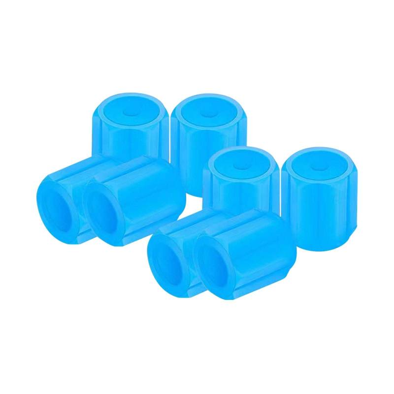 Leuchtende Ventilkappen Auto, Motorrad, Fahrrad, Kunststoff, Autoventil Kappe, Autoreifen, Reifen Ventilkappen, Reifen Ventildeckel,Blau von MCLLDAO