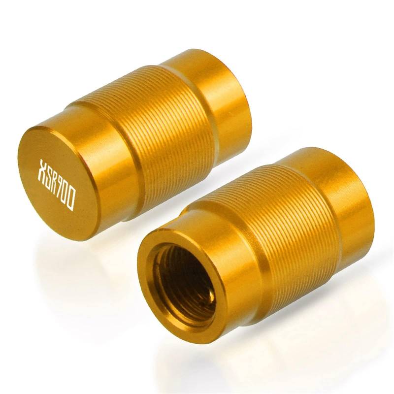 Luftventilkappen Für YH XSR 900 XSR900 ABS 2014 2015 2016 2017 2018 2019 2020 Motorrad Rad Reifen Ventilkappen CNC Luftdichte Abdeckungen,Gold von MCLLDAO