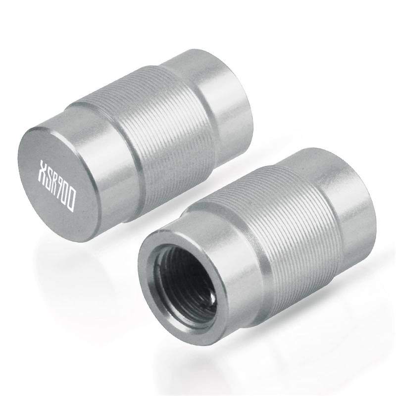 Luftventilkappen Für YH XSR 900 XSR900 ABS 2014 2015 2016 2017 2018 2019 2020 Motorrad Rad Reifen Ventilkappen CNC Luftdichte Abdeckungen,Silber von MCLLDAO