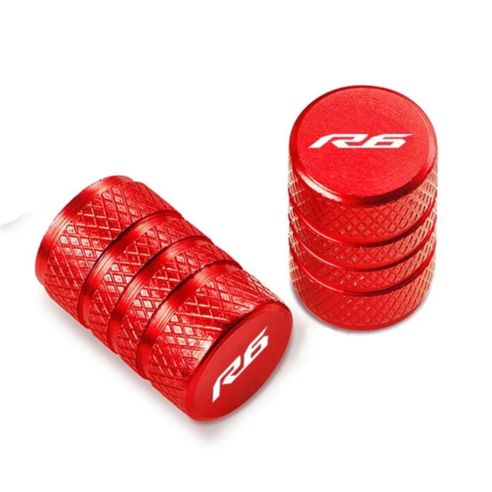 Motorrad-Ventilkappen Aluminium Motorrad Zubehör Rad Reifen Ventilschaft Kappen Abdeckungen Für Yamaha YZF R6 YZF-R6,Rosso Motorrad-Ventilkappen Aluminium Motorrad Zubehör Rad Reifen Ventilschaft Kappen Abdeckungen Für Yamaha YZF R6 YZF-R6,Rosso von MCLLDAO