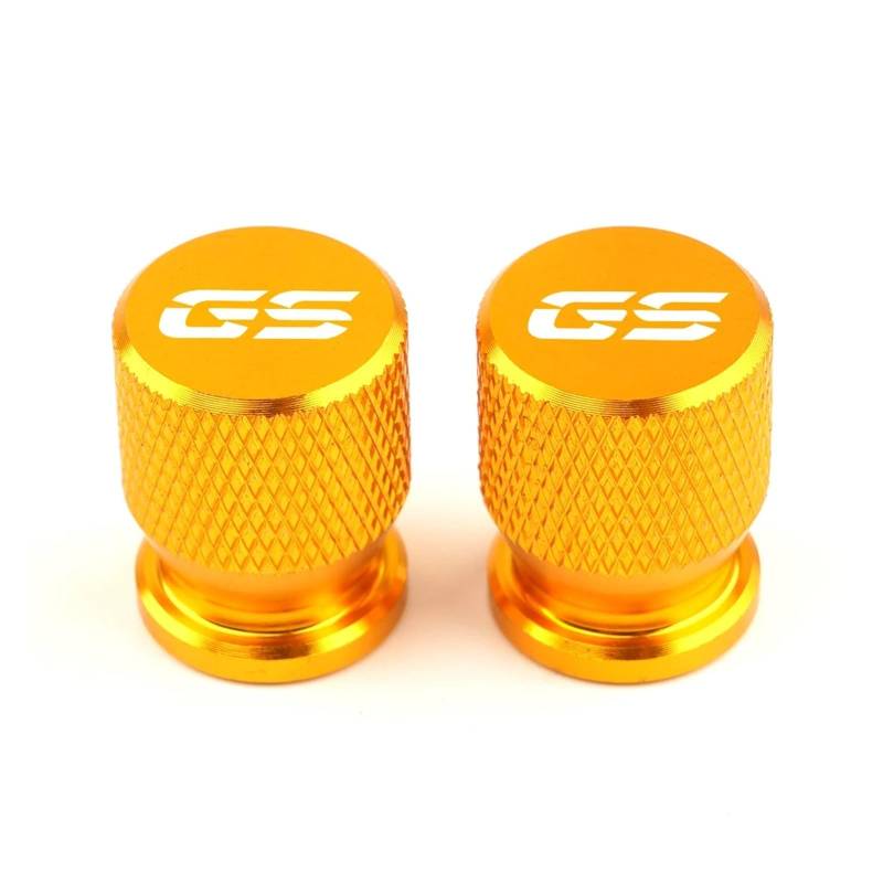 Motorrad Ventilkappen Für GS Motorrad Zubehör Reifen Ventil Air Port Stem Abdeckung Kappe Stecker CNC,Gold von MCLLDAO
