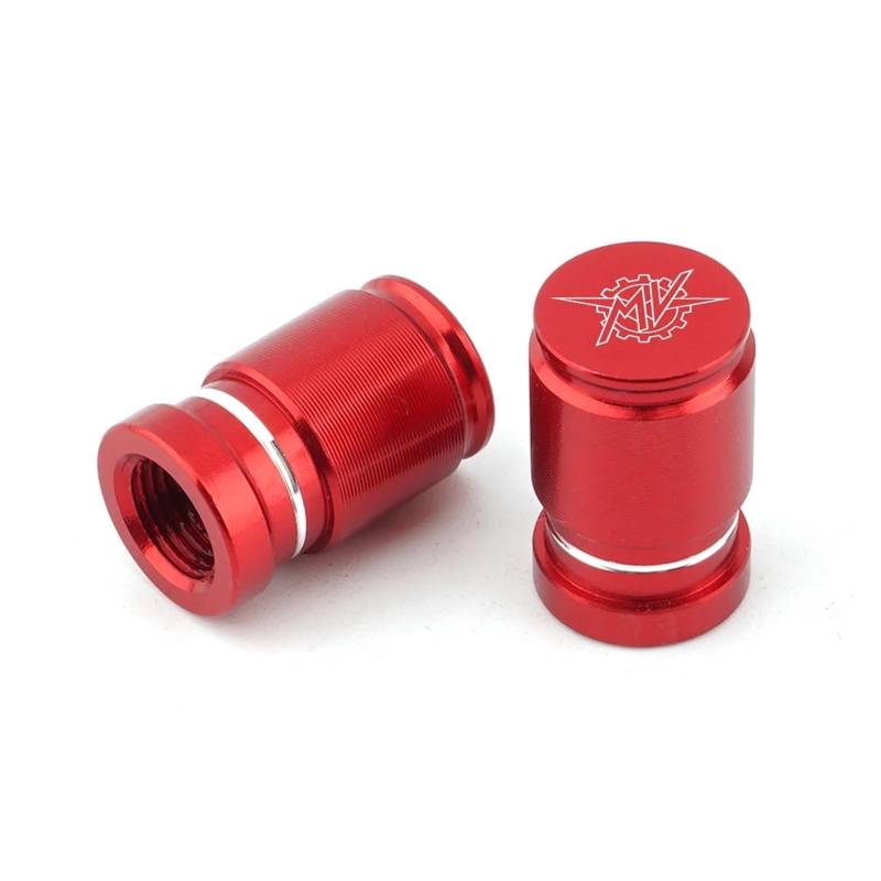Motorrad-Ventilkern Für MV Agusta F3 675 800 Brutale 800 1000 Turismo Veloce RC Motor Zubehör Rad Reifen Ventil Kappen Luftdichte Abdeckungen,Red von MCLLDAO