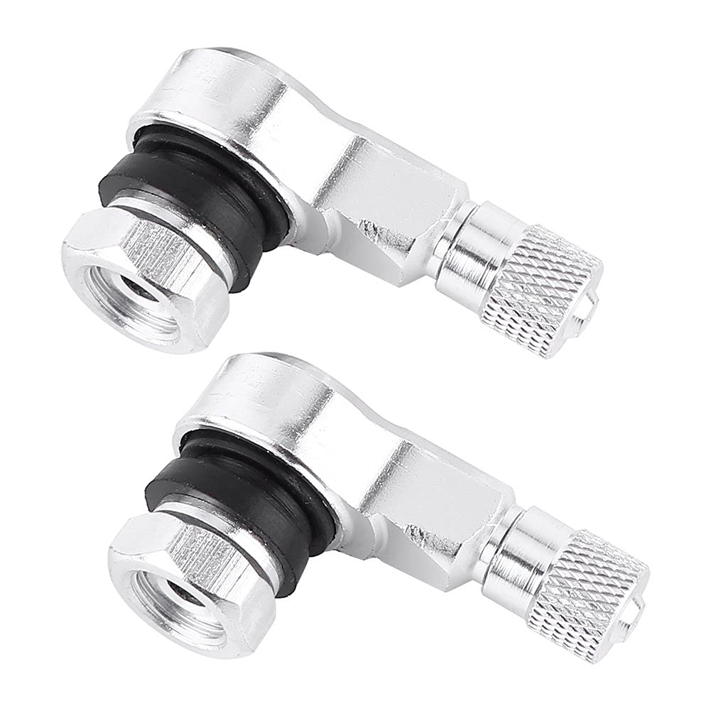 Reifenventile, 11,3mm Universal Felgenventile Motorrad Aluminiumräder Reifen Ventilkappen Kappen 90 Grad (ventilverlängerung) von MCLLDAO