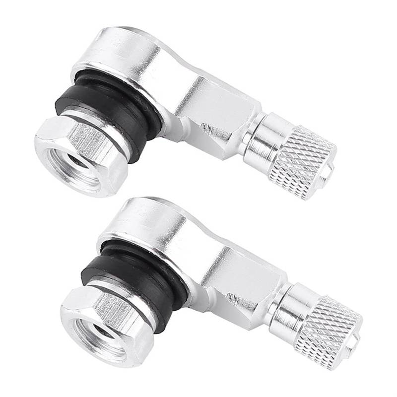 Reifenventile, 11,3mm Universal Felgenventile Motorrad Aluminiumräder Reifen Ventilkappen Kappen 90 Grad (ventilverlängerung) von MCLLDAO