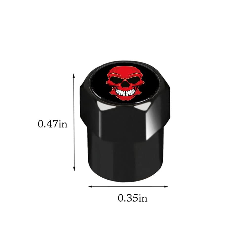 Schädel Ventilkappen, Universelle Autoreifen Ventilkappen mit Dichtung, Hexagon Aluminium Autoventil Reifenventilkappen für Auto MotorräDer Fahrrad SUV Pkw Reifen,B_Silber Hexagon-Totenkopf Schädel Ventilkappen, Universelle Autoreifen Ventilkappen mit Dichtung, Hexagon Aluminium Autoventil Reifenventilkappen für Auto MotorräDer Fahrrad SUV Pkw Reifen,B_Silber Hexagon-Totenkopf von MCLLDAO
