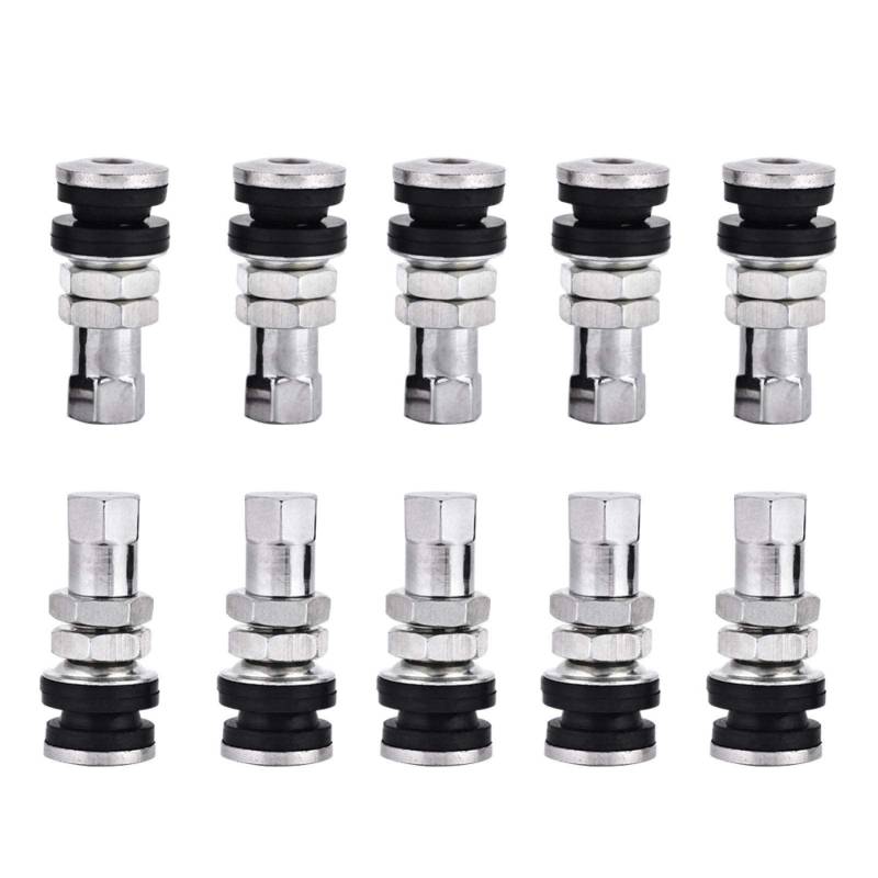 Ventilkappen, Reifen Ventil Vorbauten TR161Metall Short Valve Stem Kit mit Staubkappe für Auto LKW Motorrad von MCLLDAO