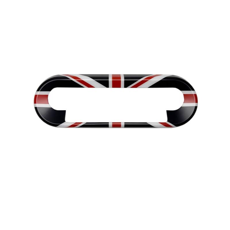 Auto Central Control Button Frame Cover Aufkleber für Mini Cooper SE J01 ACEMAN J05 JCW Countryman U25 F66 Hatchback F65 5-Tür Hatchback F67 Cabriolet Zubehör Auto Styling (Black Jack) von MCOAORN