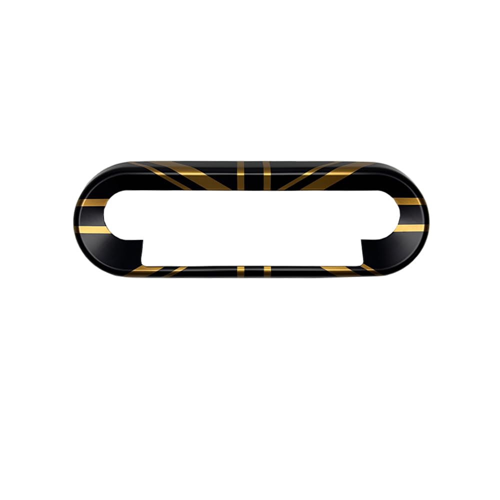 Auto Central Control Button Frame Cover Aufkleber für Mini Cooper SE J01 ACEMAN J05 JCW Countryman U25 F66 Hatchback F65 5-Tür Hatchback F67 Cabriolet Zubehör Auto Styling (Gold Jack) von MCOAORN