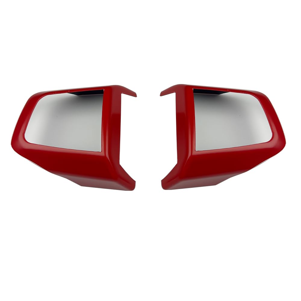 Lenkrad Tasten Dekoration Schutzhülle für Mini Cooper SE J01 ACEMAN J05 JCW Countryman U25 F66 Hatchback F65 5-Tür Hatchback F67 Cabriolet Zubehör Auto Styling (Red) von MCOAORN