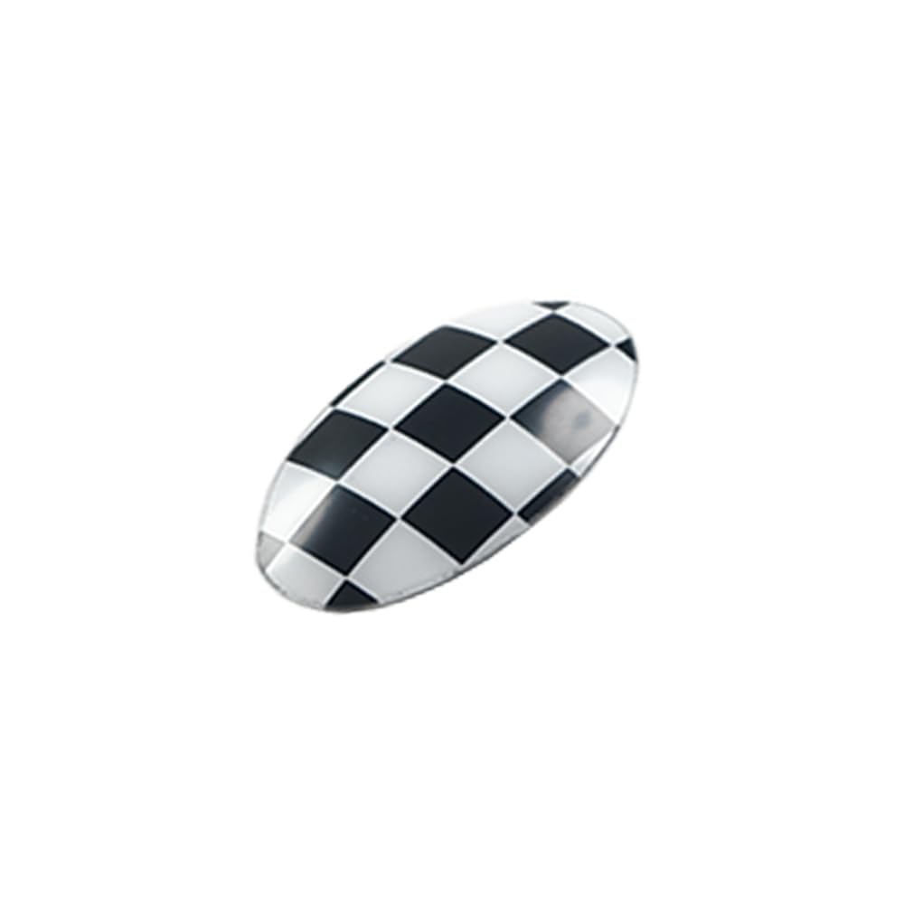 MCOAORN Auto Konsole Aufbewahrungskasten Schalter Tasten Aufkleber Abdeckung für MINI Cooper One S JCW R56 Clubman R55 Coupe R58 Auto Zubehör (Checker) von MCOAORN
