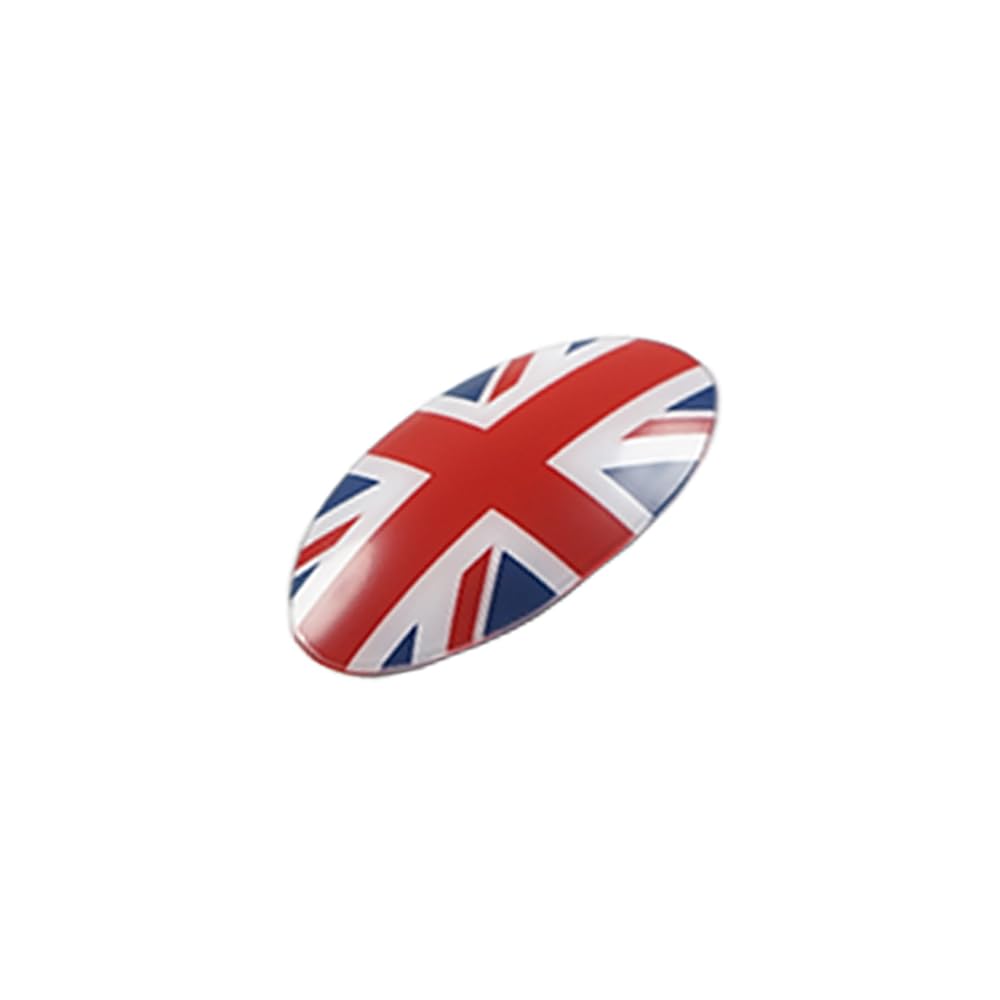 MCOAORN Auto Konsole Aufbewahrungskasten Schalter Tasten Aufkleber Abdeckung für MINI Cooper One S JCW R56 Clubman R55 Coupe R58 Auto Zubehör (Union Jack) von MCOAORN