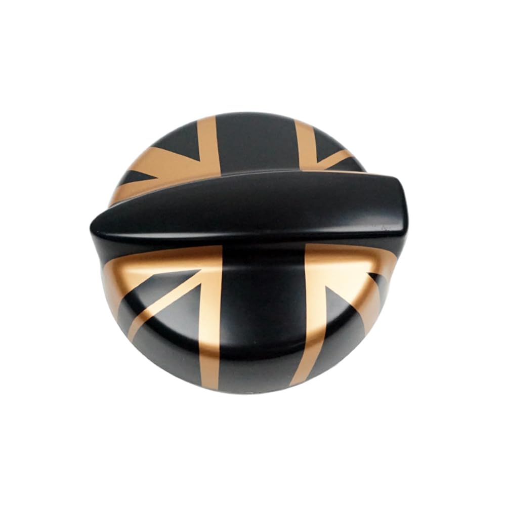 MINI R53 Kraftstoffabdeckungen, Kraftstofftankabdeckung Dekorative Abdeckung Aufkleber für MINI Cooper S JCW R53 2002-2006 1.6 Turbo Version (Gold Jack) von MCOAORN