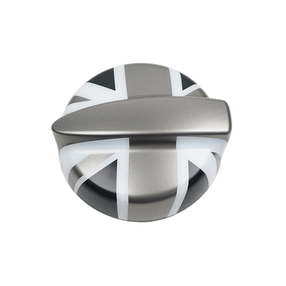 MINI R53 Kraftstoffabdeckungen, Kraftstofftankabdeckung Dekorative Abdeckung Aufkleber für MINI Cooper S JCW R53 2002-2006 1.6 Turbo Version (Gray Union Jack) von MCOAORN