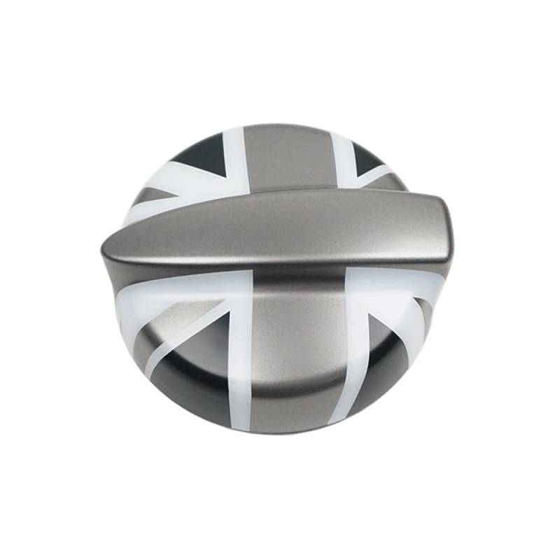 MINI R53 Kraftstoffabdeckungen, Kraftstofftankabdeckung Dekorative Abdeckung Aufkleber für MINI Cooper S JCW R53 2002-2006 1.6 Turbo Version (Gray Union Jack) von MCOAORN