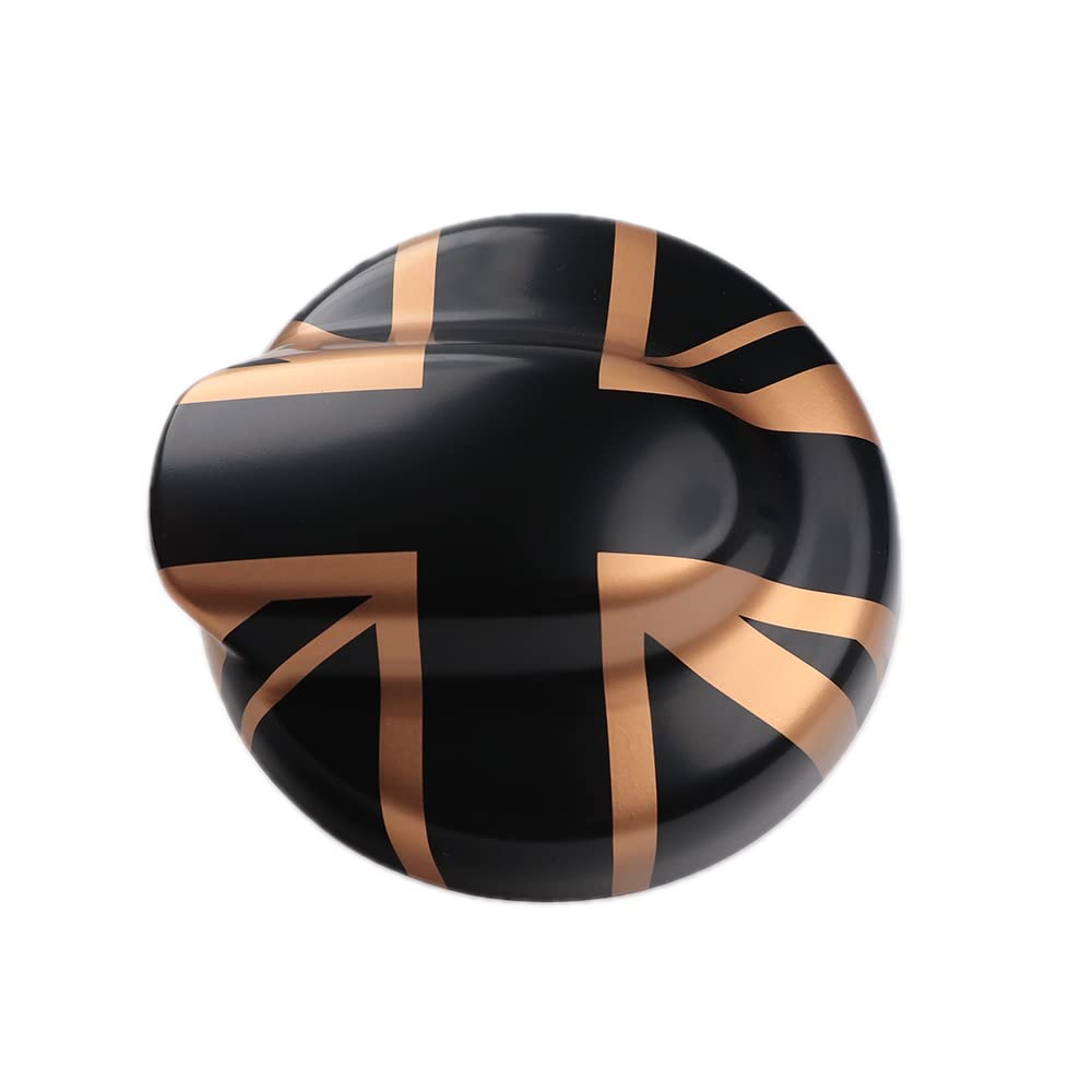 MINI R56 R55 Kraftstoffabdeckungen, Kraftstofftankabdeckung Dekorative Abdeckung Aufkleber für MINI Cooper S JCW R55 Clubman R56 Hatchback 1.6 Turbo Version (Gold Jack) von MCOAORN