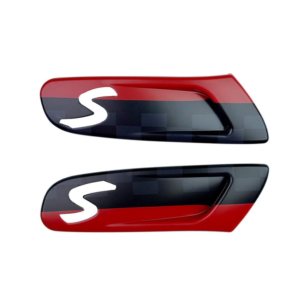 Mini Cooper S F55 F56 F57 Auto Fender Drehsignal Abdeckungen, Auto Seite Fender Marker Licht Gehäuse Abdeckung Zubehör für MINI Cooper S F56 F55 F57 2pcs / Set (JCW) von MCOAORN