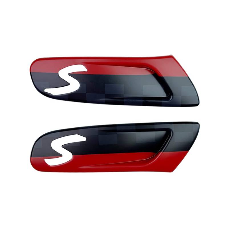 Mini Cooper S F55 F56 F57 Auto Fender Drehsignal Abdeckungen, Auto Seite Fender Marker Licht Gehäuse Abdeckung Zubehör für MINI Cooper S F56 F55 F57 2pcs / Set (JCW) von MCOAORN