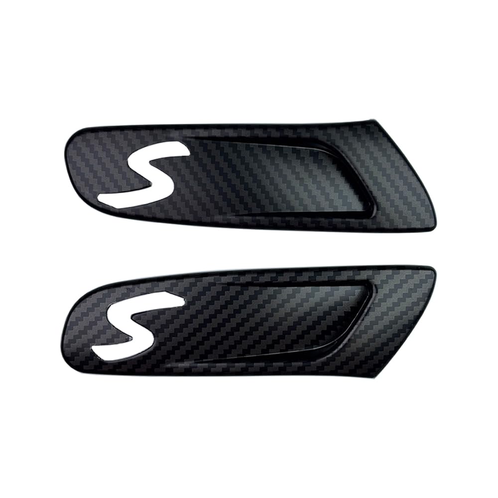 Mini Cooper S F55 F56 F57 Auto Fender Drehsignal Abdeckungen, Auto Seite Fender Marker Licht Gehäuse Abdeckung Zubehör für MINI Cooper S F56 F55 F57 2pcs / Set (Pattern) von MCOAORN