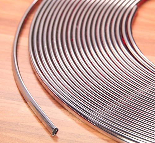 Chromleiste, 8 mm x 15 m, selbstklebend, universell einsetzbar von MCPerformance