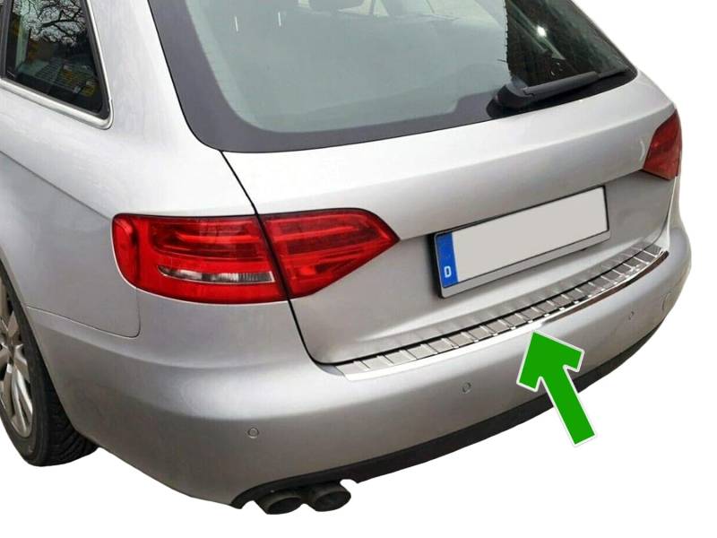 Stoßstangenschutz hinten passend für Audi A4 B8 Avant | 2007-2015 Edelstahl verchromt Ladekantenschutz von MCPerformance