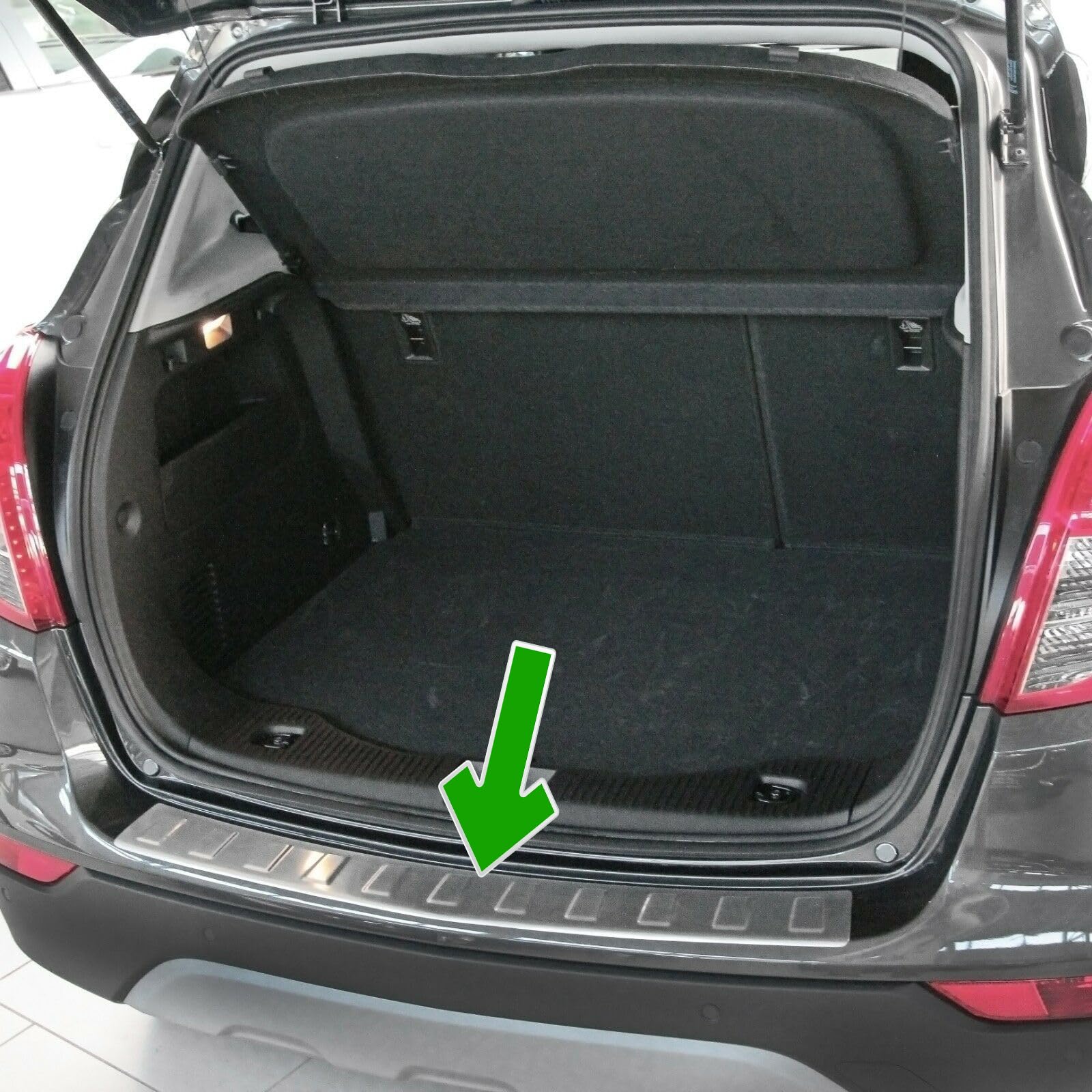 Stoßstangenschutz hinten passend für Opel Mokka + Mokka X | Chevrolet Trax, Edelstahl, matt von MCPerformance