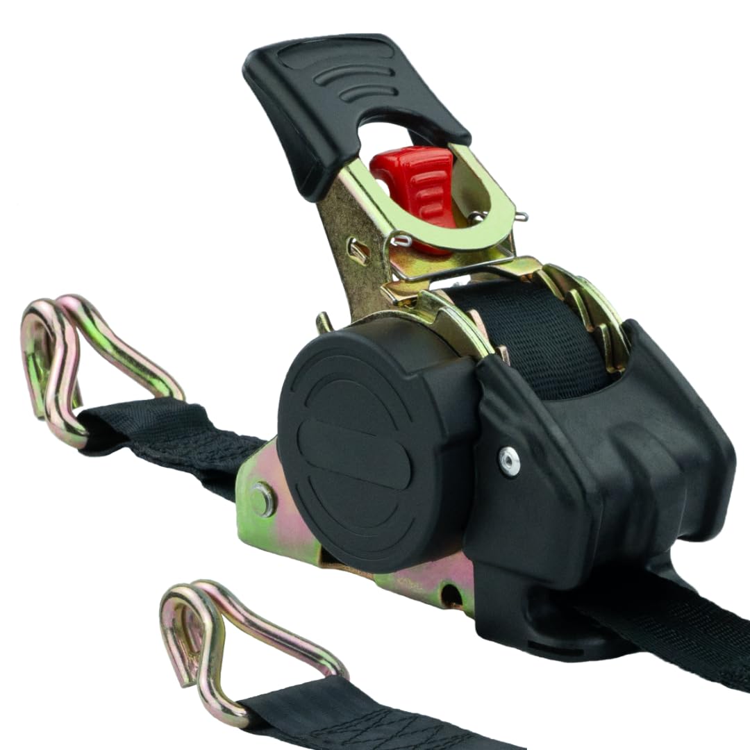 Automatik Spanngurt Zurrgurt mit Rückhol-Automatik + Ratsche + Doppelspitzhaken bis 300 kg, 3 Meter lang, 25 mm breit von MCS Cargo Security | Spanngurt schwarz | Spanngurt mit Aufrollautomatik Automatik Spanngurt Zurrgurt mit Rückhol-Automatik + Ratsche + Doppelspitzhaken bis 300 kg, 3 Meter lang, 25 mm breit von MCS Cargo Security | Spanngurt schwarz | Spanngurt mit Aufrollautomatik von MCS Cargo Security
