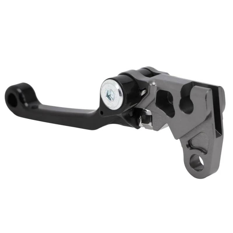 MCSLUBMH Motorrad Bremskupplungs Für KLX110 KLX110L 2010-2023 Motorrad Bremshebel Lenker Pivotc Front Control Griffe(Brake Levers Black) von MCSLUBMH
