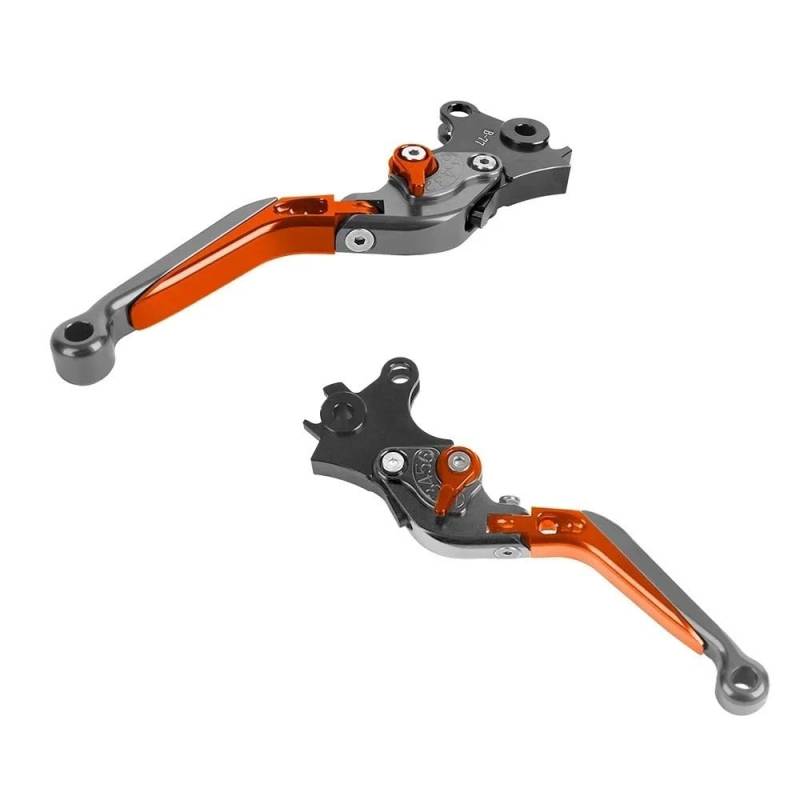 MCSLUBMH Motorrad Bremskupplungs Für R1200GS R1250GS Abenteuer R1200 R1250 GS LC GS1200 ADV R1250GSA Motorrad Lenker Faltbare Bremse Kupplung Steuerhebel(Titanium red 2) von MCSLUBMH