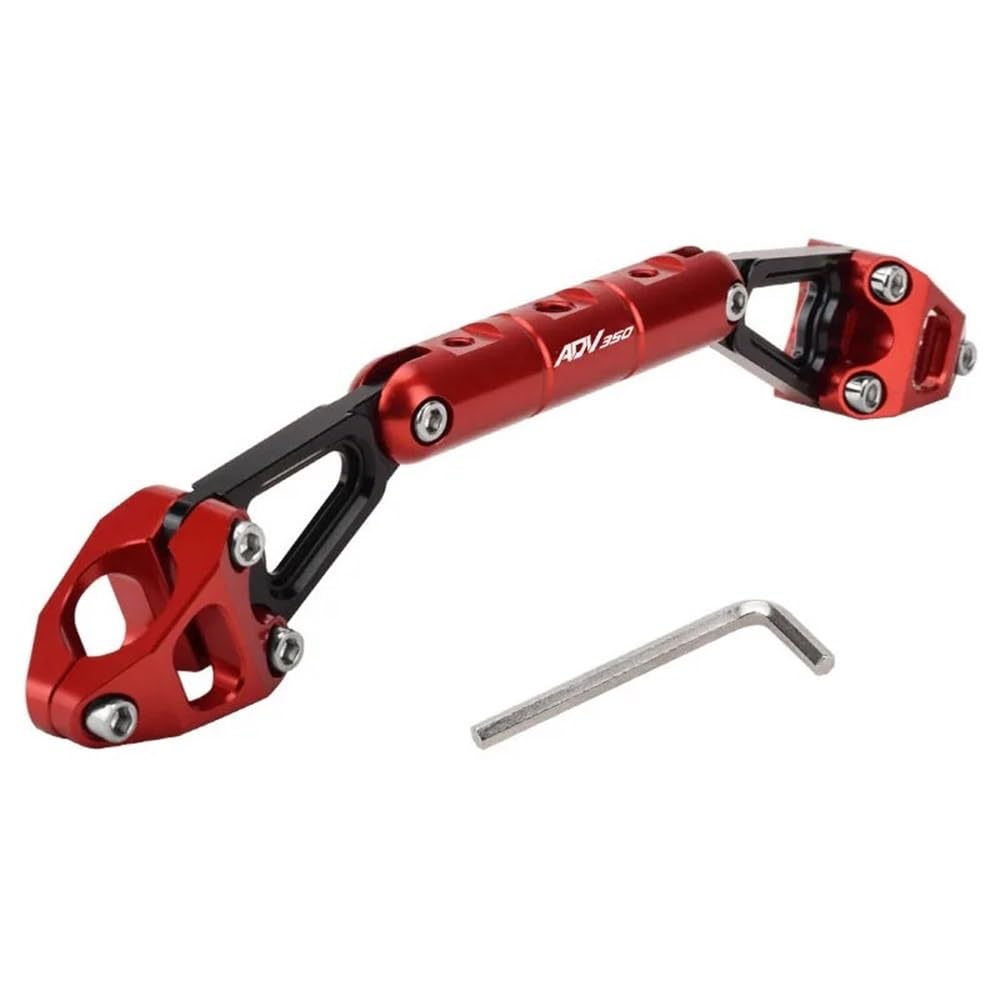 MCSLUBMH Motorrad-Lenkerquerstange Für ADV150 ADV350 ADV 350 150 Motorradzubehör Balance Bar Lenker Querlatte Hebel Telefonhalter(Red-2) von MCSLUBMH