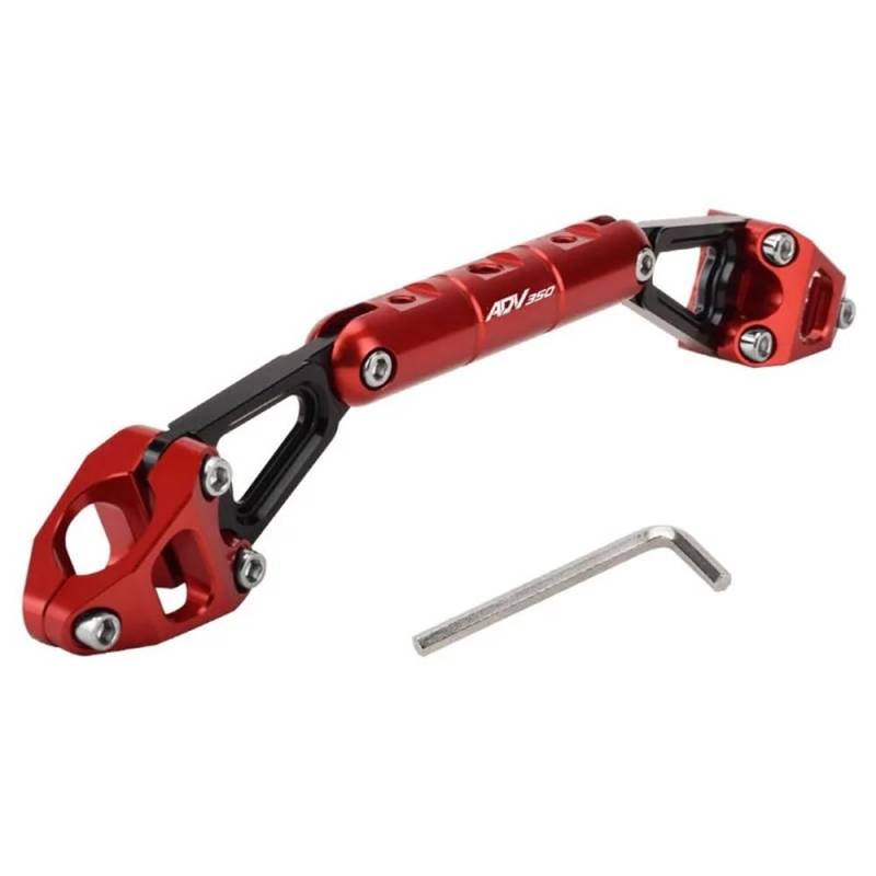 MCSLUBMH Motorrad-Lenkerquerstange Für ADV150 ADV350 ADV 350 150 Motorradzubehör Balance Bar Lenker Querlatte Hebel Telefonhalter(Red-2) von MCSLUBMH