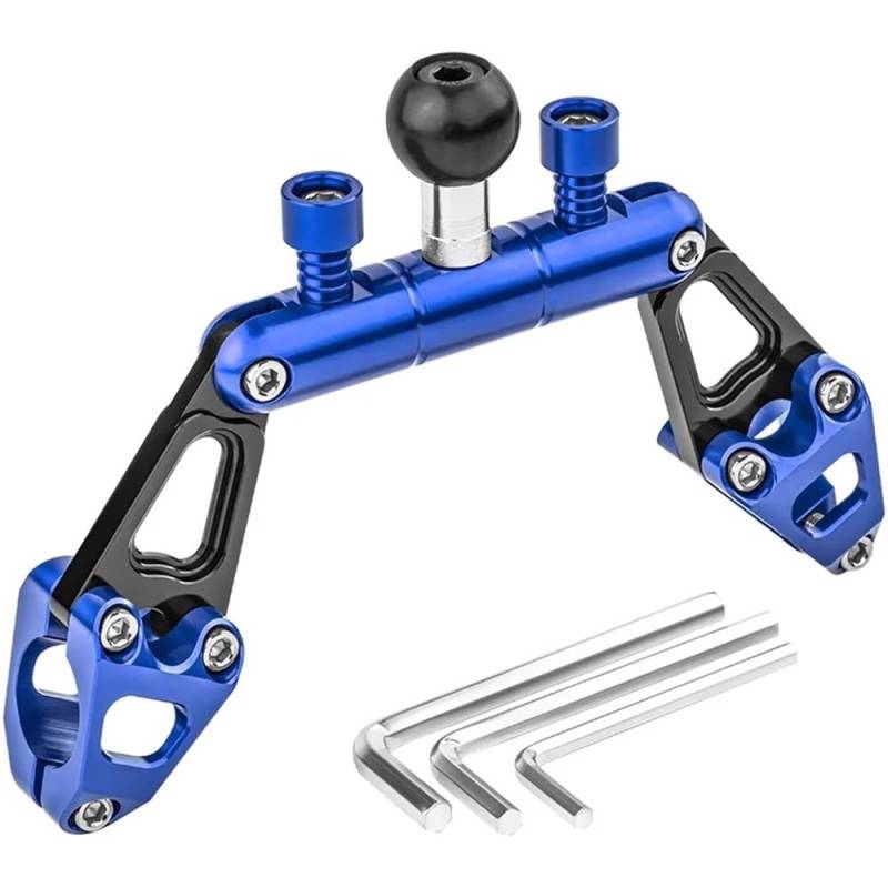MCSLUBMH Motorrad-Lenkerquerstange Für PCX125 150 160 PCX160 PCX150 Motorradzubehör Einstellbare Multifunktions-Querstange Lenker Balance Bar(Blue-2) von MCSLUBMH