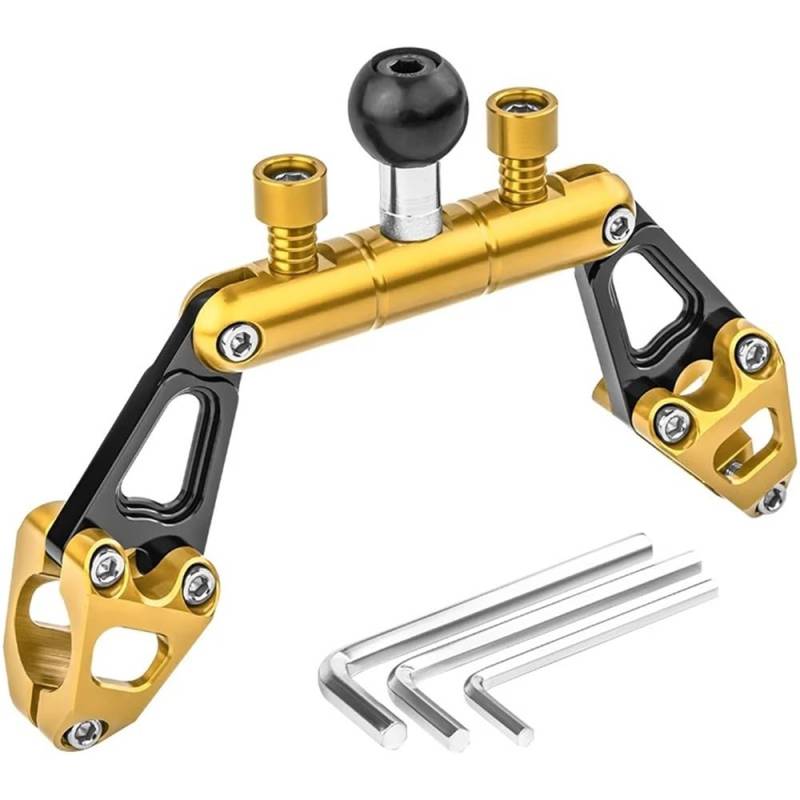 MCSLUBMH Motorrad-Lenkerquerstange Für PCX125 150 160 PCX160 PCX150 Motorradzubehör Einstellbare Multifunktions-Querstange Lenker Balance Bar(Gold-2) von MCSLUBMH