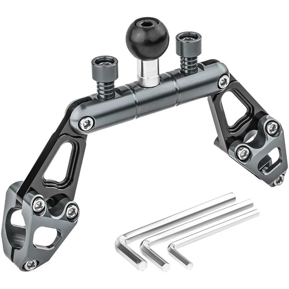 MCSLUBMH Motorrad-Lenkerquerstange Für PCX125 150 160 PCX160 PCX150 Motorradzubehör Einstellbare Multifunktions-Querstange Lenker Balance Bar(Titanium-2) von MCSLUBMH