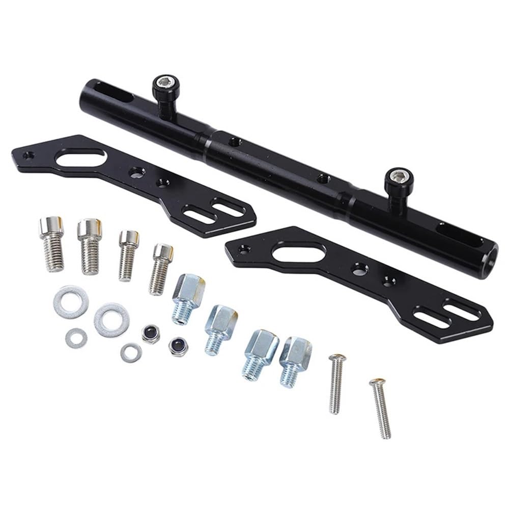 MCSLUBMH Motorrad-Lenkerquerstange Motorrad Multifunktionale Verlängerung Bar Balance Bar Cross Bar Lenkrad Lenker(Black) von MCSLUBMH