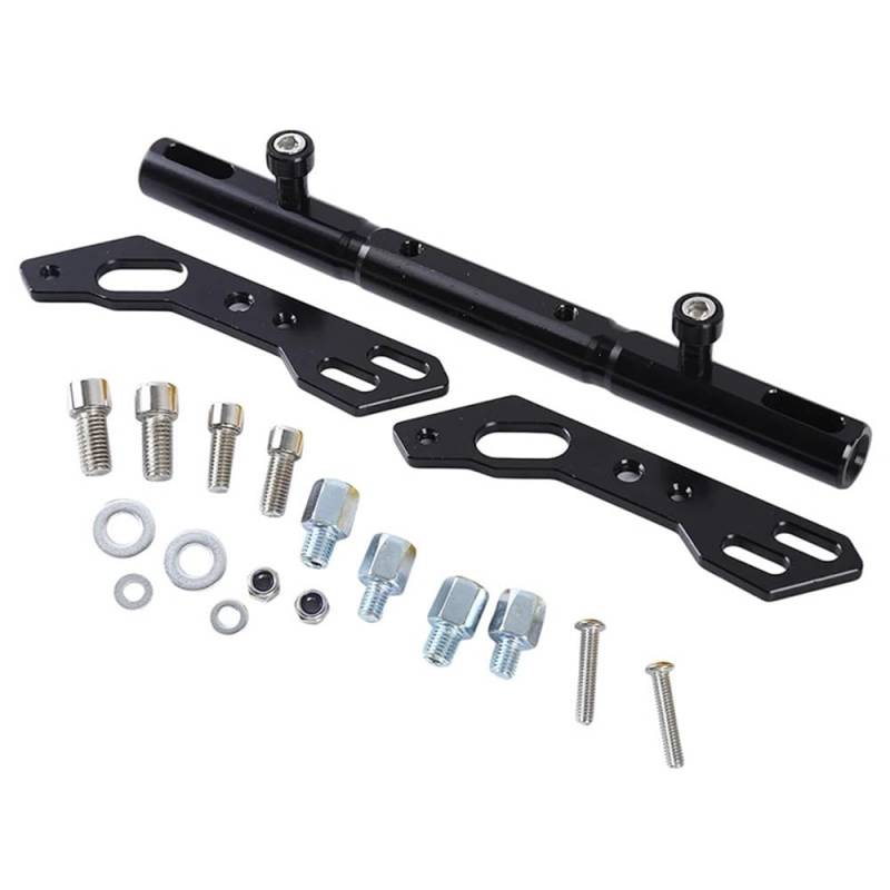 MCSLUBMH Motorrad-Lenkerquerstange Motorrad Multifunktionale Verlängerung Bar Balance Bar Cross Bar Lenkrad Lenker(Black) von MCSLUBMH
