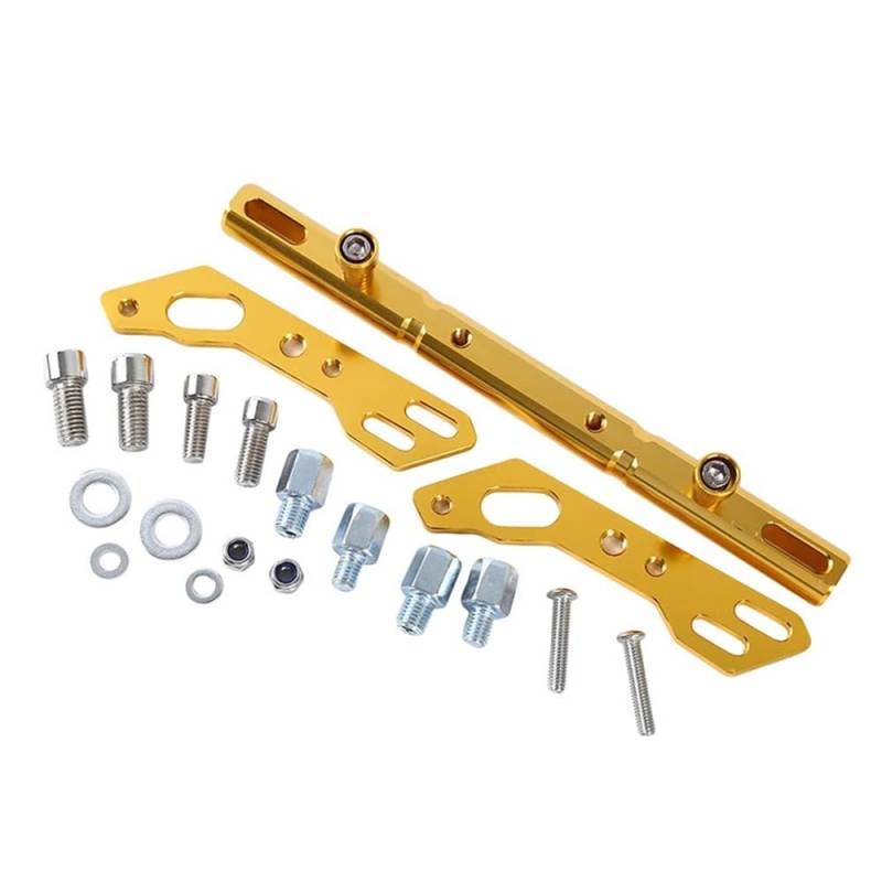 MCSLUBMH Motorrad-Lenkerquerstange Motorrad Multifunktionale Verlängerung Bar Balance Bar Cross Bar Lenkrad Lenker(Gold) von MCSLUBMH