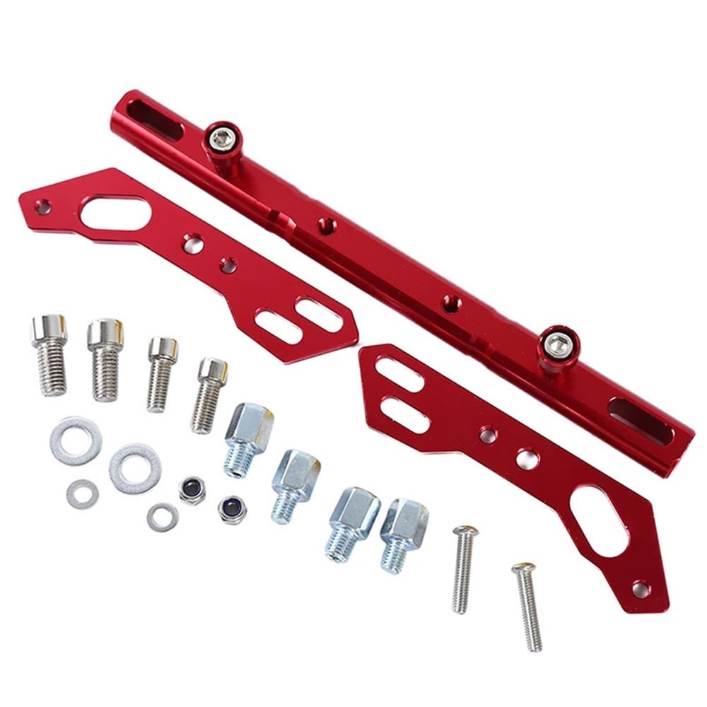 MCSLUBMH Motorrad-Lenkerquerstange Motorrad Multifunktionale Verlängerung Bar Balance Bar Cross Bar Lenkrad Lenker(Red) von MCSLUBMH