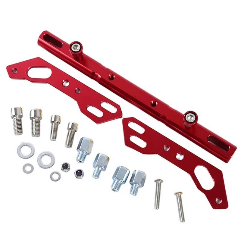 MCSLUBMH Motorrad-Lenkerquerstange Motorrad Multifunktionale Verlängerung Bar Balance Bar Cross Bar Lenkrad Lenker(Red) von MCSLUBMH