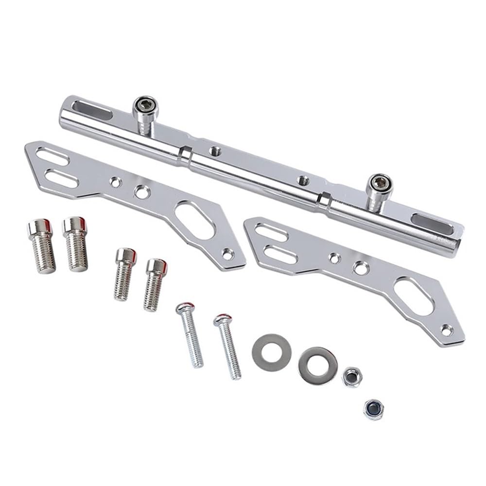 MCSLUBMH Motorrad-Lenkerquerstange Motorrad Multifunktionale Verlängerung Bar Balance Bar Cross Bar Lenkrad Lenker(Silver) von MCSLUBMH