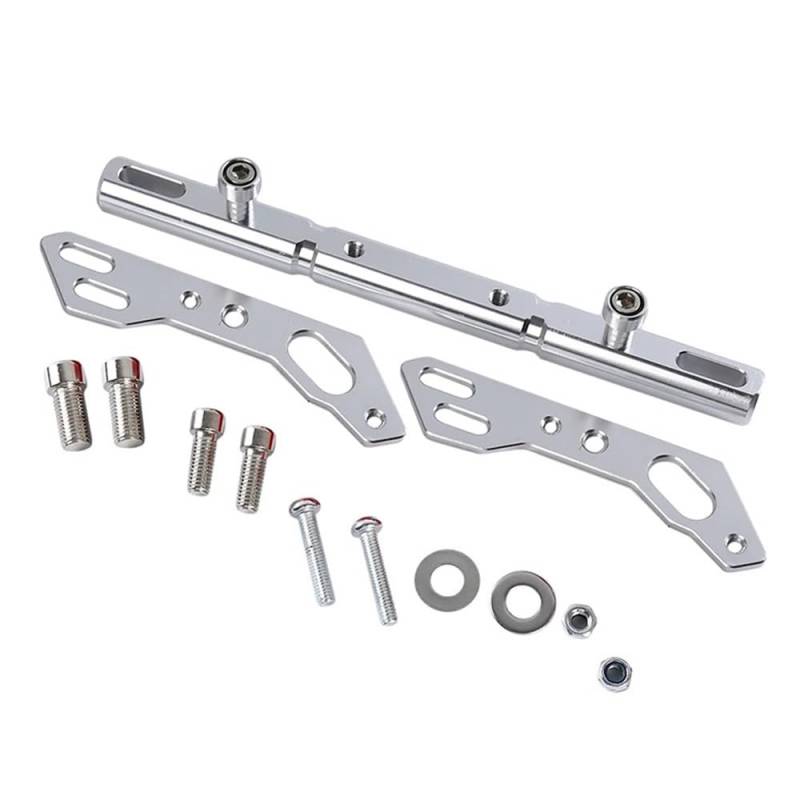 MCSLUBMH Motorrad-Lenkerquerstange Motorrad Multifunktionale Verlängerung Bar Balance Bar Cross Bar Lenkrad Lenker(Silver) von MCSLUBMH