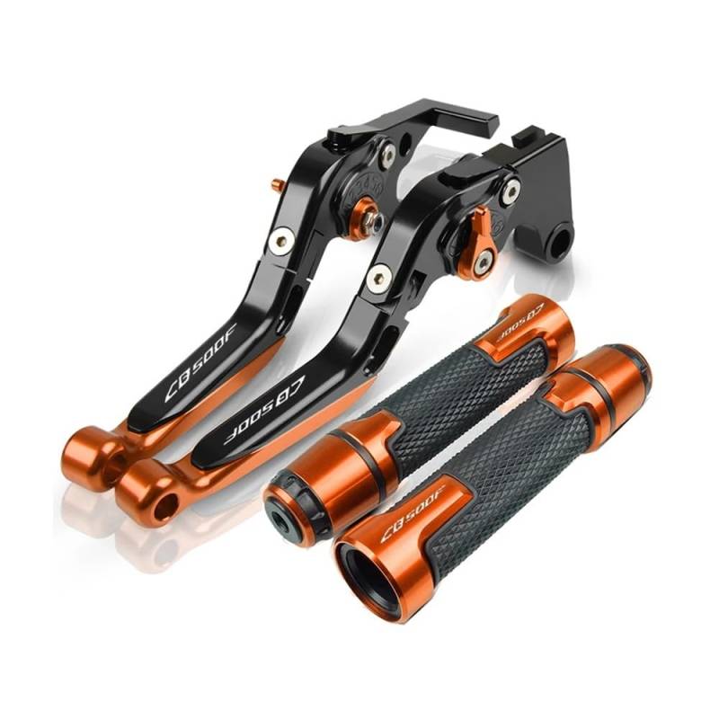 MDGHJD Motorrad Bremshebel Kupplungshebel Für H&ond&a CB500F 2013-2022 Motorrad CNC Folding Brems Kupplung Hebel Handbremse Lenker Grip Griff Handgriffe Motorrad Teile von MDGHJD