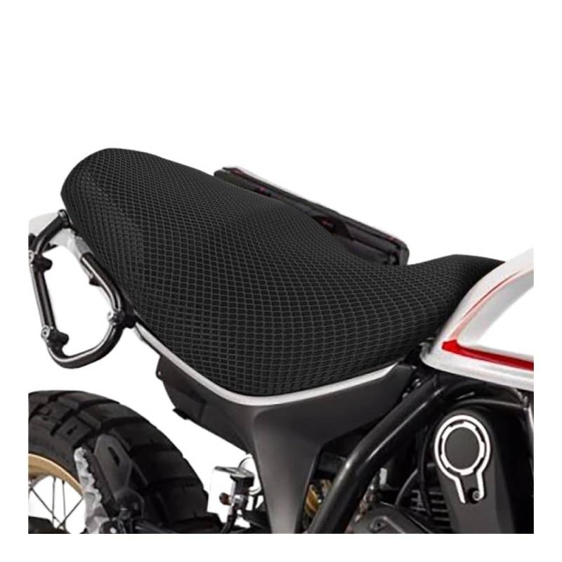 MDGHJD Motorrad Sitzkissen Motorradzubehör Schutzkissen Sitzbezug Für Duc&ati Scrambler 800 Scrambler800 Sattelsitzbezug Aus Nylongewebe von MDGHJD