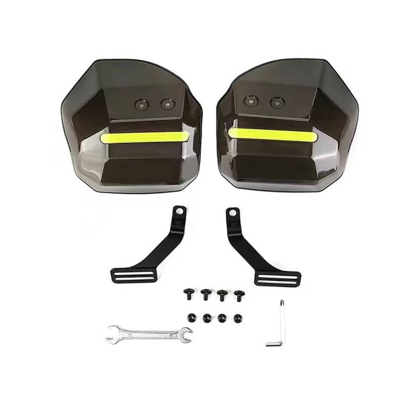 MDGHJD Motorräder Handschutz 1 Set Wind Regen Und Sonnenschutz Handschutz Für Roller Motorrad Mit Nacht Reflektierende Streifen Zubehör von MDGHJD