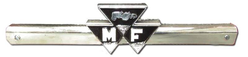 MDM parts Kunststoff Silber Emblem für Massey Ferguson 100er Serie, Schwarz, Fahrzeug-Emblem, Tractor, 81309031 von MDM parts